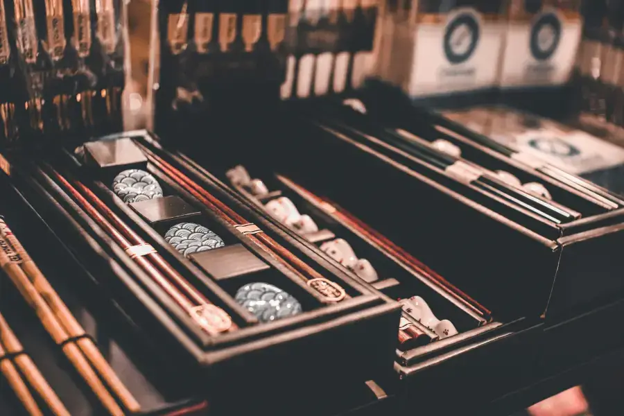 Japanese chopstick sets in lacquered gift boxes — chopstick etiquette is deeply rooted in Japanese culture